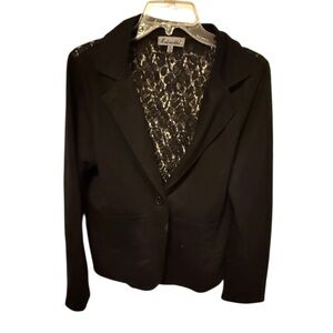 ModModele Black Blazer with Lace